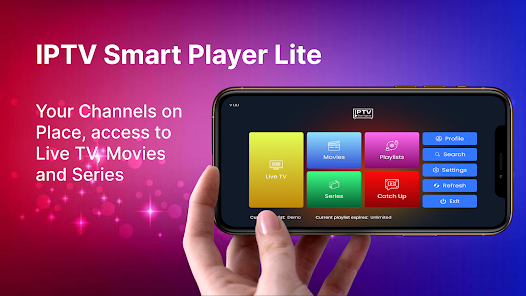 IPTV Smarters Pro interface on multiple screens